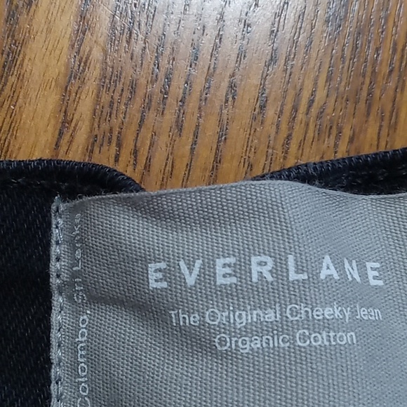 EVERLANE 25 CROP Womens FADED BLACK Jeans DENIM Pants New CHEEKY ORGANIC COTTON - Picture 7 of 11